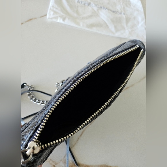 Rebecca Minkoff Sunday Blue Snake Mini Bag Leather - Picture 14 of 16